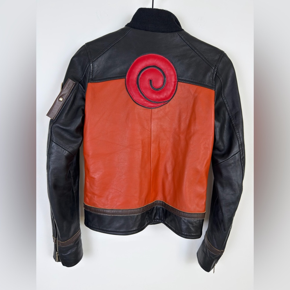 Luca Designs Naruto Shippuden Uzumaki Real Leather Jacket XS - Picture 5 of 13